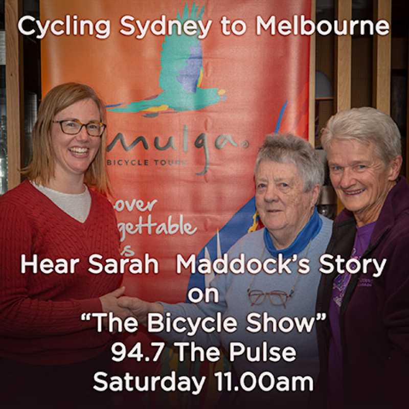 Sarah Maddock talks with The Bicycle Show on 94.7 FM 'The Pulse'